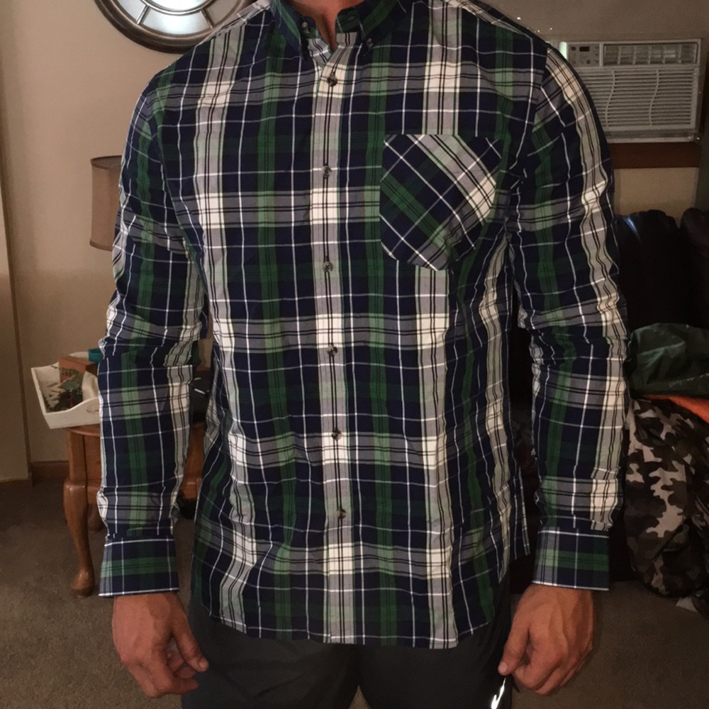 Plaid button up